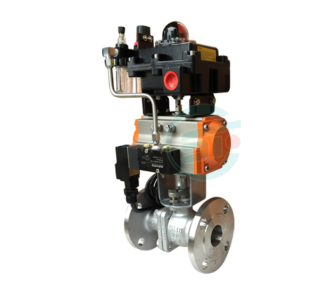 Pneumatic anti-riot ball valve