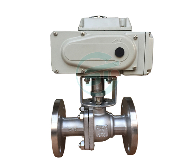 Electric flange ball valve